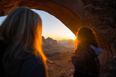 Sunset in a Cave